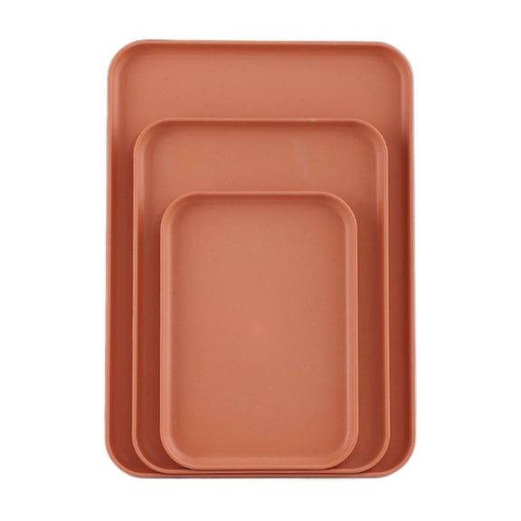 MOQIN Plastic Fast Food Trays Bulk Colorful Cafeteria Food Trays Rectangular Serving Trays Restaurant Lunch Meal Trays for School Party Kitchen Cafe BBQ Eating