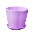 thumbnail image 1 of MOQIN Plastic Flowerpot Modern Decorative Plant Small Pot With Tray Floral Succulent Plant Container Pot Suitable for All Indoor Plants Herbs and Nurseries, 1 of 2