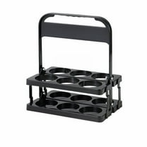 MOQIN Plastic Foldable Cup Holder, Portable Drink Carrier for Big Cups, Reusable Cup Carrier with Handle, Drink Delivery Carrier, Holds 6 Beverages, Portable for Delivery, Takeout, Camping, Travel