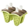 thumbnail image 1 of MOQIN Popsicle Molds,4 Pieces Silicone Ice Pop Models Popsicle Models Reusable Easy-Release BPA-free Popsicle Maker Molds Ice Pop Molds Homemade Popsicle Ice Pop Maker( 4 Cavities), 1 of 9