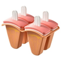 MOQIN Popsicle Molds,4 Pieces Silicone Ice Pop Models Popsicle Models Reusable Easy-Release BPA-free Popsicle Maker Molds Ice Pop Molds Homemade Popsicle Ice Pop Maker( 4 Cavities)