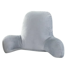 MOQIN Reading Pillow Sitting Up in Bed Backrest Support, Reading Pillow with Shredded Memory Foam, Back Pillow for Bed Sitting Up with Extend Arms - Removable Washable Cover