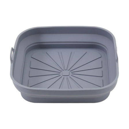 MOQIN Reusable Fryer Silicone Liners, Square Silicone Air Fryer Liners - 8.5 Inch Reusable Air Fryer Pot - Air Fryer Accessories - Air Fryer Inserts for Oven Microwave Accessories