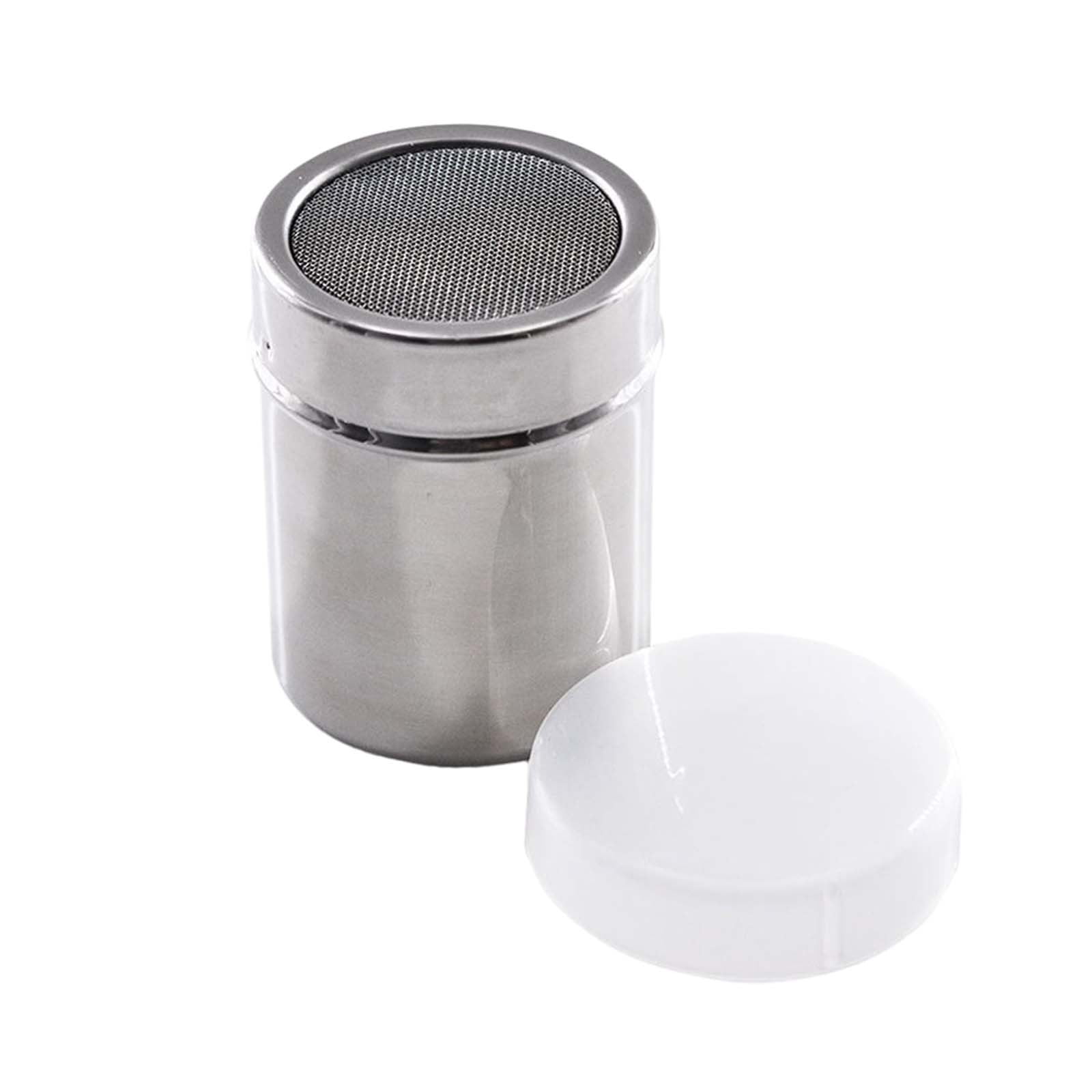 MOQIN Salt and Pepper Shakers ,4 oz Glass Bottom Salt Pepper Shaker