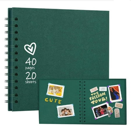 MOQIN Scrapbook, 8 x 8 Inches Scrapbook Albums With 80 Pages, DIY Memory Scrap Book For Wedding, Anniversary, Birthday, Travel, Friends, Baby