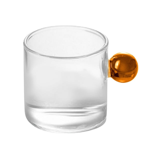 MOQIN Small Glass Pitcher, Glass Tea Pitcher, Glass Milk Pitcher, Glass Creamer Pitcher, Transparent Coffee Pitcher Glass Tea Milk Pourer Glass Pitcher with Handle