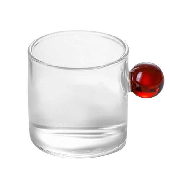 MOQIN Small Glass Pitcher, Glass Tea Pitcher, Glass Milk Pitcher, Glass Creamer Pitcher, Transparent Coffee Pitcher Glass Tea Milk Pourer Glass Pitcher with Handle