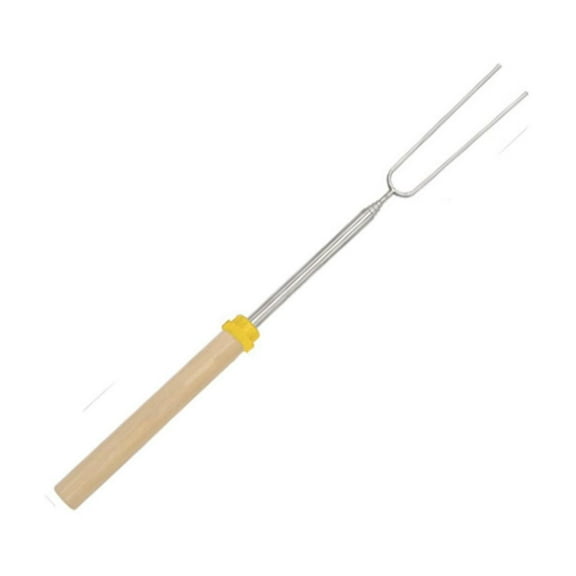 MOQIN Smores Sticks, Marshmallow Roasting Sticks - Smores Stick for Fire Pit - Hot Dog Campfire Skewers Marshmallow Camping 32 Inch Long Extendable Forks