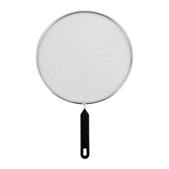MOQIN Splatter Screen for Frying Pan - 17 Inch Stainless Steel Grease Splatter Guard -Black Comfort Grip Handles - Use on Boiling Pots, Frying Pans - Grease Oil Guard, Safe Cooking Lid