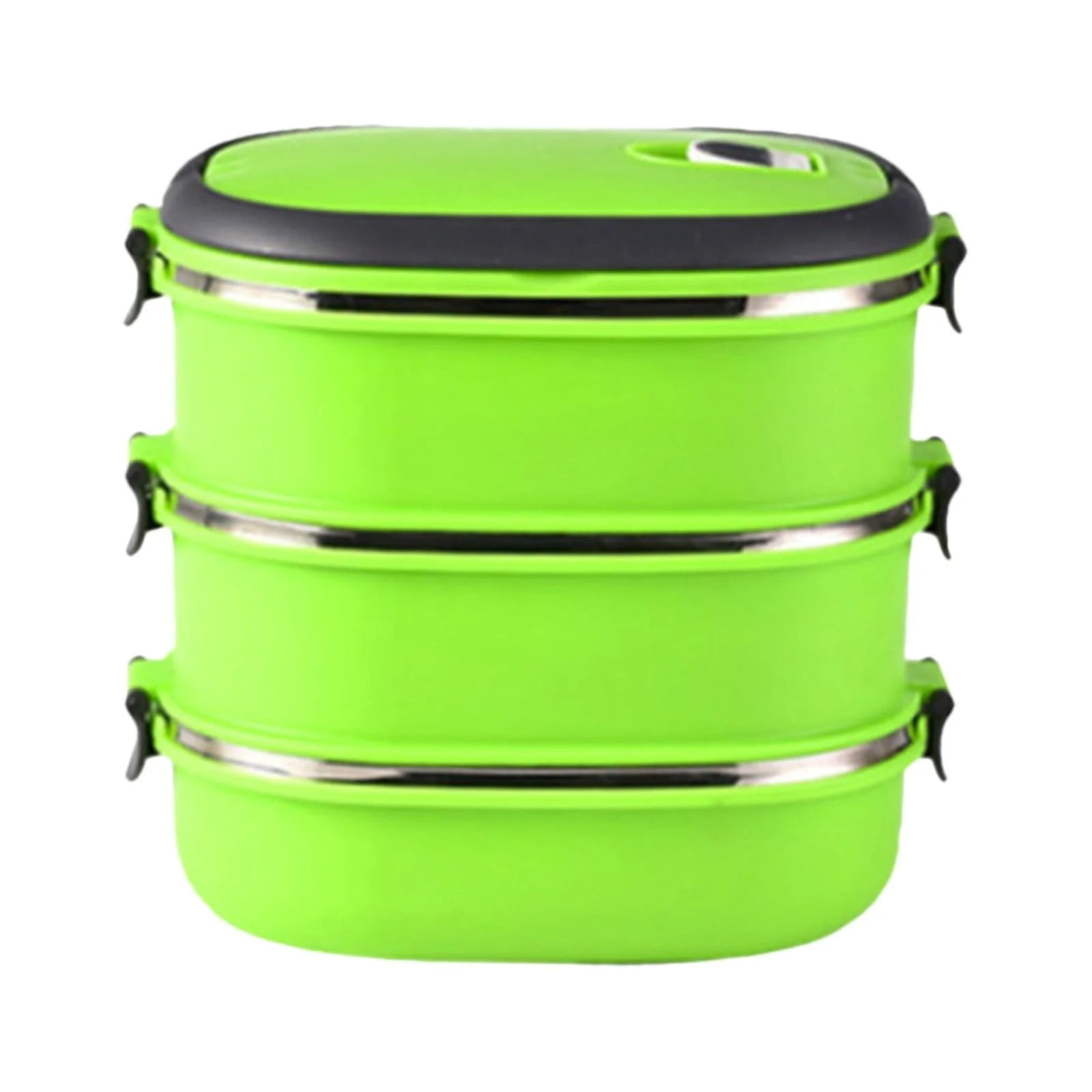 MOQIN Stackable Stainless Steel Thermal Compartment Lunch/Snack Box ...