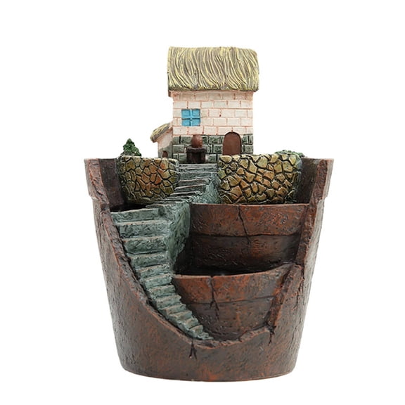 MOQIN Succulent Planter Pots Small Flower Cactus Pots Tree Stump Succulent Pots with Drainage Bonsai Pots 3-5 Inch Gift for Home Decor Indoor Outdoor