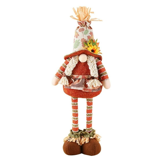 MOQIN Thanksgiving Gnome Decorations,Fall Decorations Plush Swedish Elves with Extendable Legs & Maple,Sunflower,Autumn Gnomes Fall Decoration Harvest,Halloween Gnomes Decor for Home Kitchen