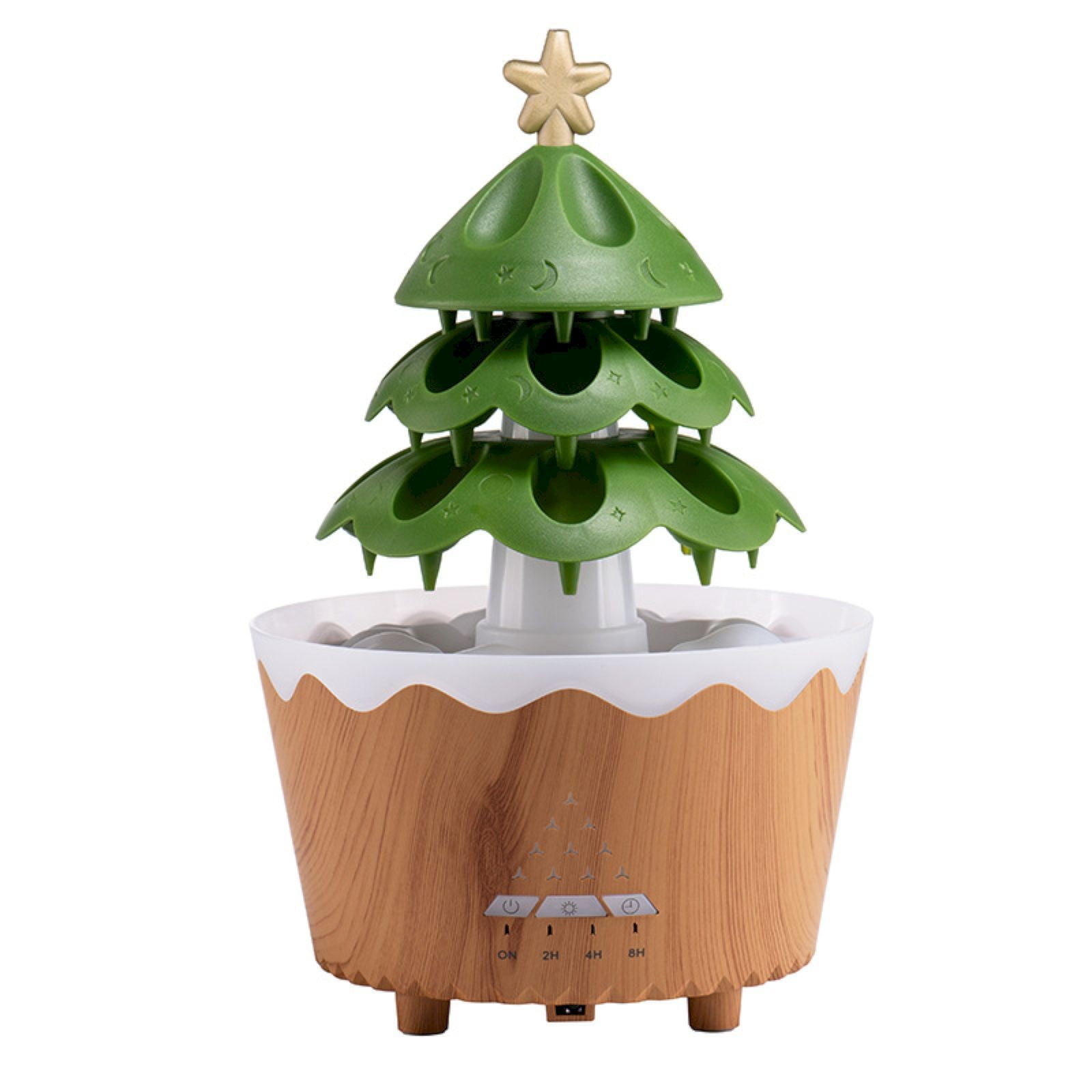 MOQIN Transparent Base Humidifier, Essential Oil Diffuser with 7 Colors ...