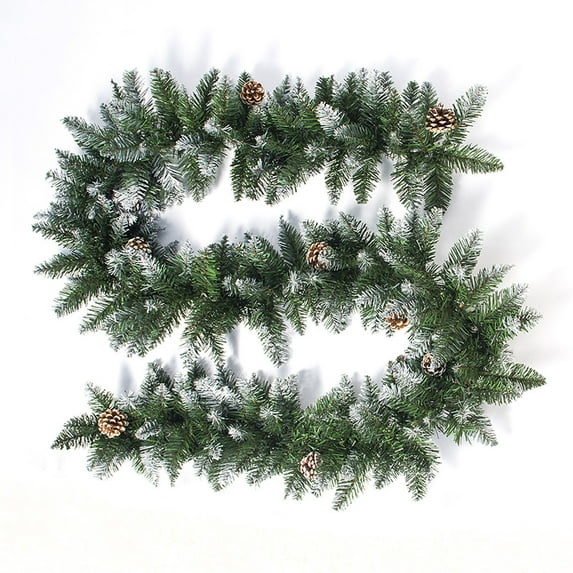 MOQLOM Artificial Christmas Garland, 8.86ft 1pc Xmas Decoration Garland with Pine Cones, Artificial Spruce Garland for Indoor Winter New Year Xmas Decorations