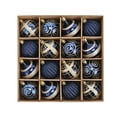thumbnail image 1 of MOQLOM Christmas Ball Ornaments Tree Decorations, 2.36 in 16 pcs Shatterproof Christmas Bulbs Ornaments for Xmas Tree Holiday Wreath Decor (Navy), 1 of 1