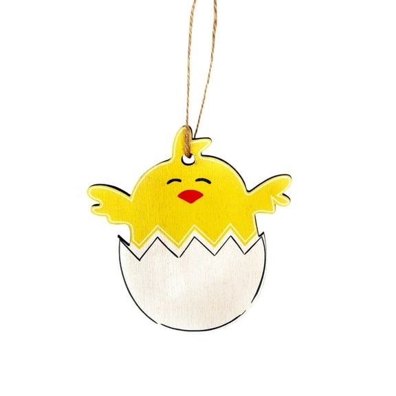 MOQLOM Easter Chick Decoration Wooden Crafts Pendant Decoration Pendant