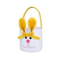thumbnail image 1 of MOQLOM Easter Decorations, 1PC Easter Bunny Basket Eggs Bags, Personalized Candy Basket Rabbit Buckets for Kids Gift Candy Easter Decoration, 5.1 × 7.8Inch (Yellow), 1 of 2