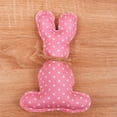 thumbnail image 1 of MOQLOM Easter Fabric Bunny, 1pc Easter Rustic Rabbit, Table Top Rustic Farmhouse Decor for Desk Counter Tiered Tray Home Exquisite Soft Craft, Pink, 7.87×5.11 inch, 1 of 3