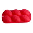 thumbnail image 1 of MOQLOM Easter Silicone Mold, 1pc 6 Cavity Egg Chocolate Molds, Egg-Shaped Silicone Mold, Silicone Cake Mold, DIY Handmade Soap Mold for Chocolate Pudding Jelly, Kitchen Baking Decoration (Red), 1 of 1