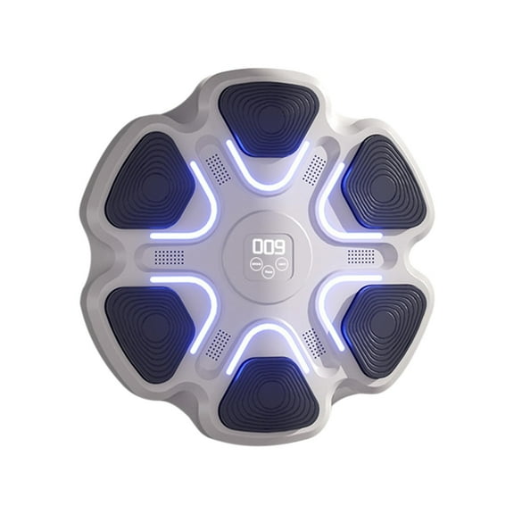 MOQLOM Music Boxing Machine, 1pc Smart Bluetooth Music Boxing Machine, Wall Mounted Boxing Training Equipment USB Charging for Kid Adult, 13.77×13.77 In (A)