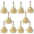thumbnail image 1 of MOQLOM St. Patrick's Day Shamrock Wooden Ornaments, 10pcs Unfinished Wood Clover Cutouts with Ropes for St. Patrick's Party Tree Table Decorations (A), 1 of 1