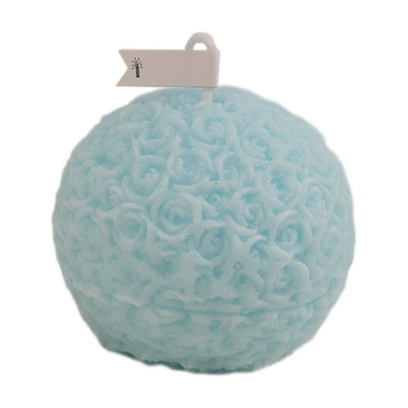MOQLOM Valentine's Day Rose Hydrangea Aromatherapy Candle, 1PC Soy Wax Aroma Decorative Candle, Romantic Aromatherapy Candle for Valentine's Day Home Decor,3×3×3in (Blue)