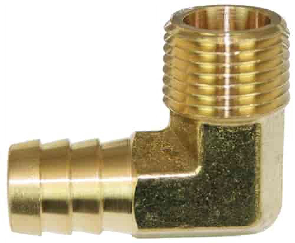Moroso 22736 90-Degree Brass Fitting 1/2 in.NPT to 5/8 in. Barb Hose Sold Indivi