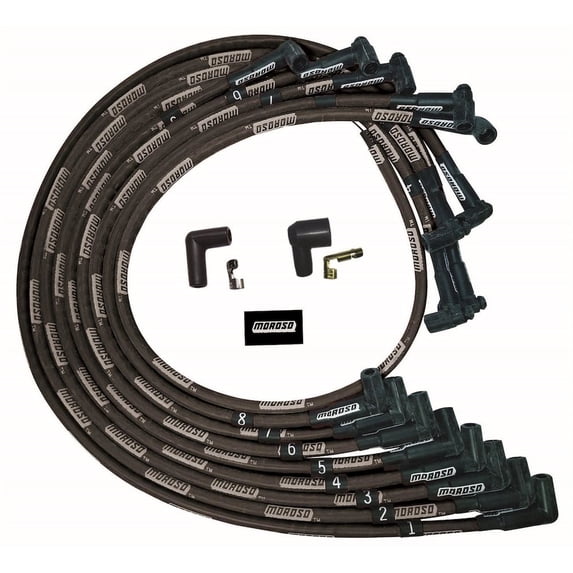Moroso Ultra Plug Wire Set SBC Under V/C Black