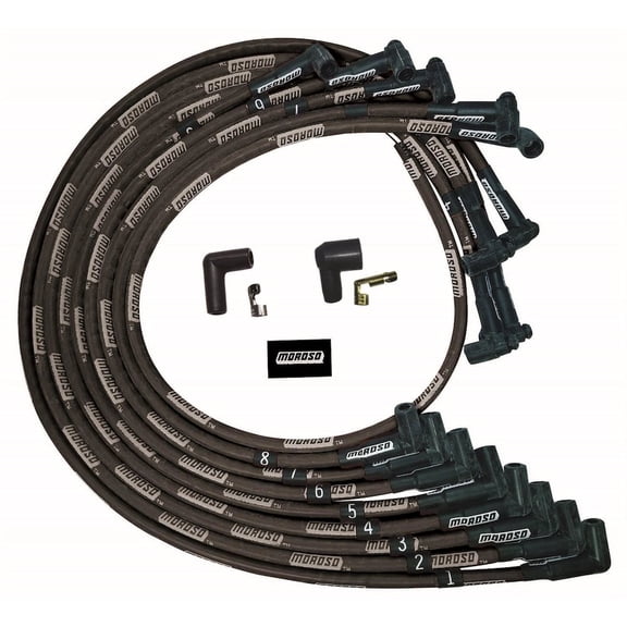 Moroso Ultra Plug Wire Set SBC Under V/C Black