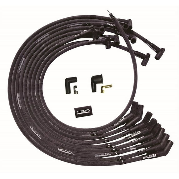 Moroso Ultra Plug Wire Set BBC Under V/C Black
