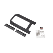 MORryde JP54-077 Spare Tire Carrier Reinforcement Bracket; Replaces OE Tailgate Hinge; Up To 33 Inch Spare Tire Carrier; Black; With Hinge Spacer/ Mounting Hardware