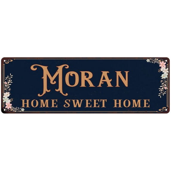 MORAN Home Sweet Home Victorian Look 6x18 Metal Sign 106180046219