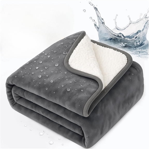 MORAVE Waterproof Stain Proof Absorbent Washable Blanket, Liquid-Resistant Bed Protector Throw for Mattress Protection and Couple Bed Intimacy