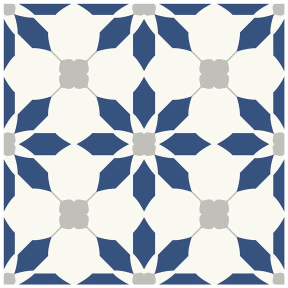 MORCART 20PCS 7.87" x 7.87" Peel and Stick Floor Tile, Blue Self-Adhesive DIY Vinyl Flooring, Removable and Waterproof Tile Sticker for Bathroom, Kitchen, Wall, Bedroom, Stairs