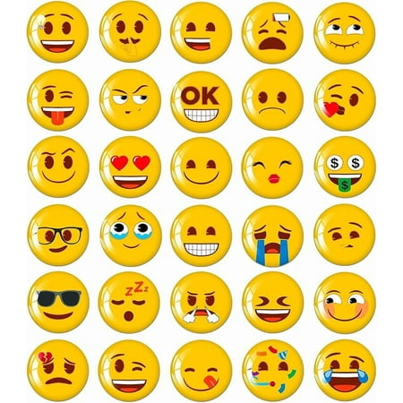 MORCART 30PCS Emoji Magnets for Fridge, Refrigerator Magnets for Locker Whiteboard Decorative School Cabinets Office Cubicle Magnetic Board Kitchen Classroom Funny Cute Magnets for Adults