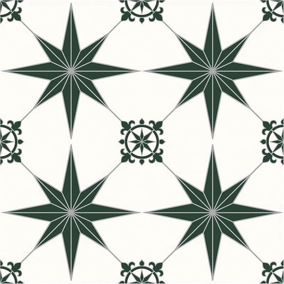 MORCART 7.87" x 7.87" Peel and Stick Floor Tile, 20 PCS Self-Adhesive DIY Vinyl Flooring for Renters, Removable and Waterproof Tile Sticker for Bathroom, Kitchen, Staircase (Green Stellar)