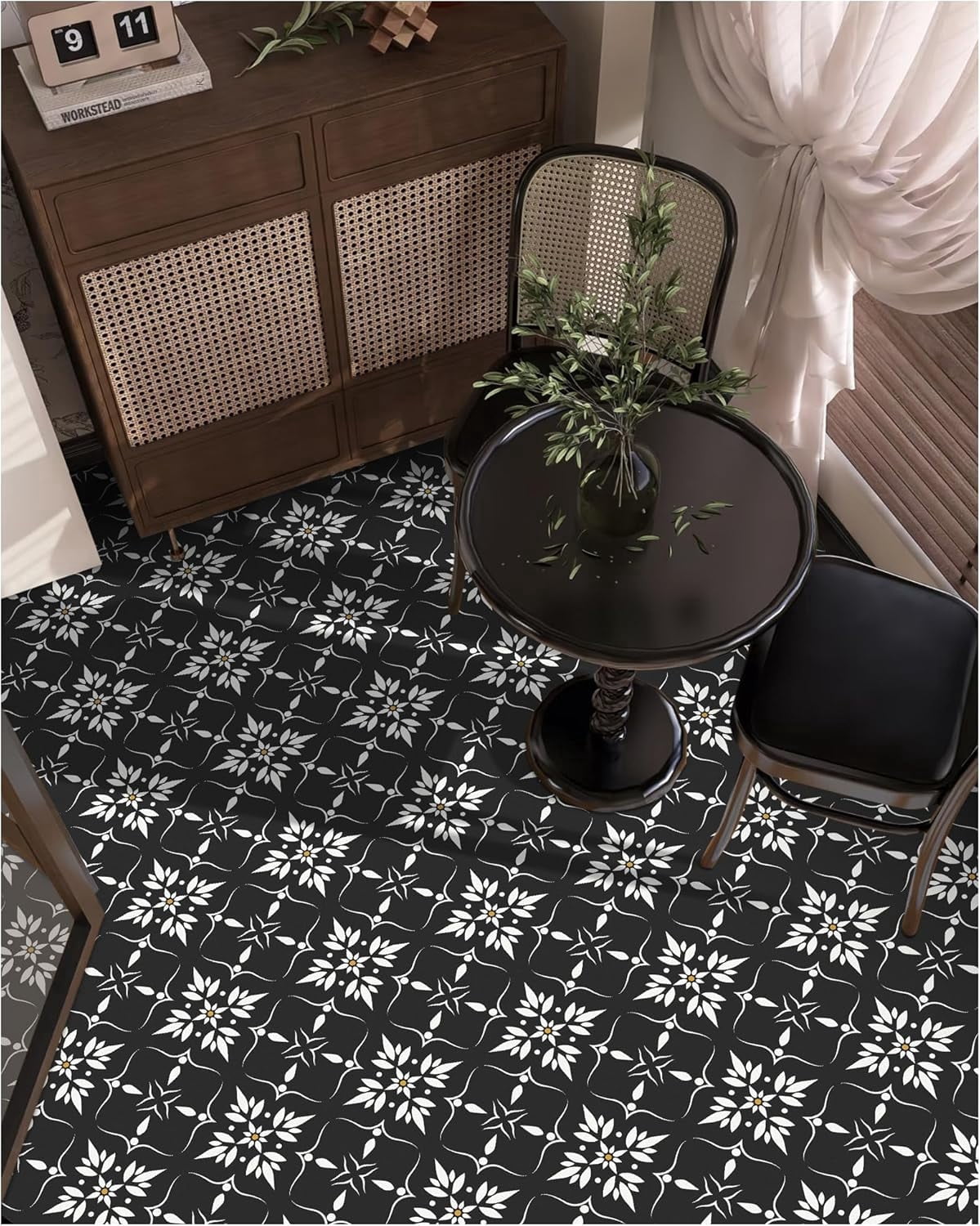 MORCART Peel and Stick Floor Tile - 20 PCS, 7.87" x 7.87" Vinyl ...