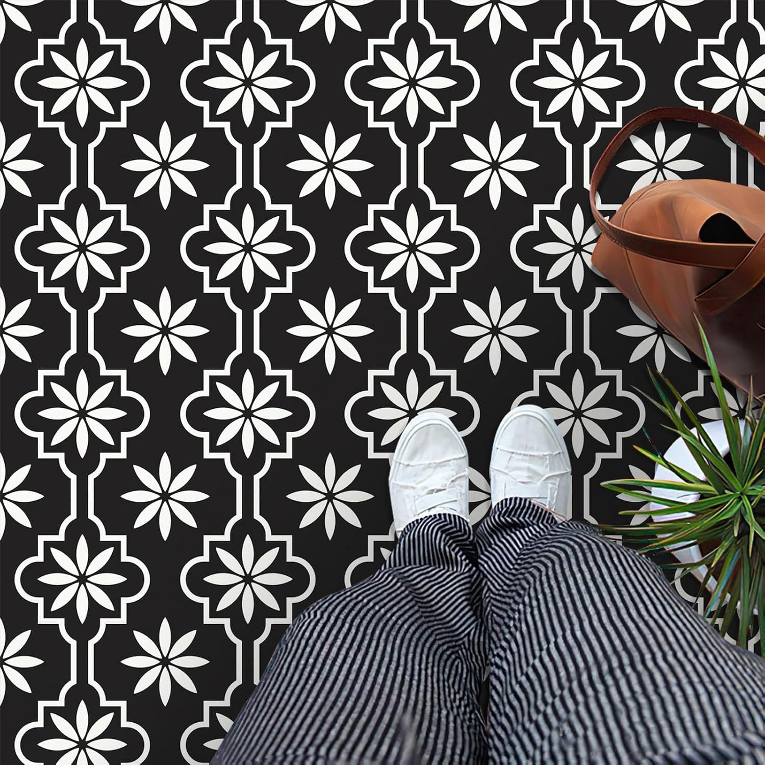MORCART Peel and Stick Floor Tile, Vinyl Flooring Waterproof, DIY ...