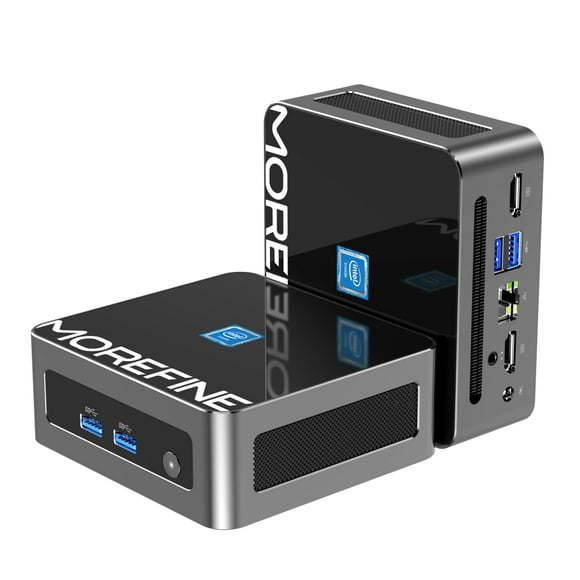 MOREFINE Mini PC N100, 12th Gen Alder Lake N100 (Up to 3.4GHz), Mini Computes with 16GB DDR4 RAM & 512GB M.2 NVMe SSD, M9 Mini Computer Windows 11 Support 4K Dual Display/WiFi 6/BT 5.2