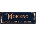 thumbnail image 1 of MORENO Home Sweet Home Victorian Look 6x18 Metal Sign 106180046411, 1 of 1