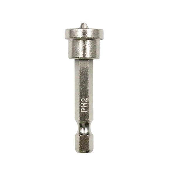 MORESEC 20mm 50mm Magnetic Positioning Screwdriver Bits, PH2 Gypsum Board Screw Positioning Bit, Depth Limiting Drill Bit for Drywall Wood