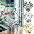 thumbnail image 1 of MORESEC 3Pcs Magnetic Desktop Swing Ball Sculpture for Office Stress Relief, Rotating Perpetual Motion Decor with USB and Battery Power, Educational Science Toy, 1 of 9