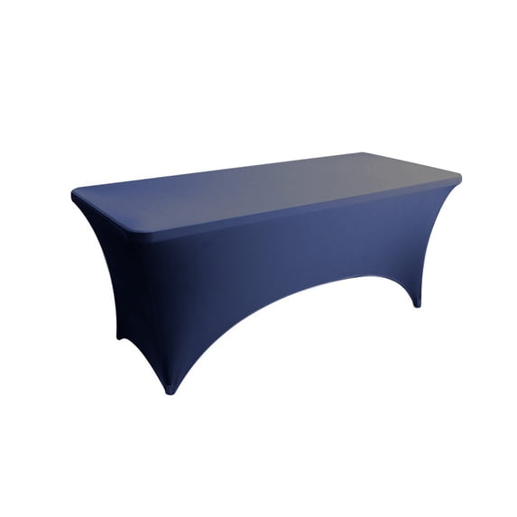 MORESEC 4FT Stretch Spandex Tablecloth Rectangular Fitted Table Cover Washable for Party Wedding Cocktail Event 48x24x30 in