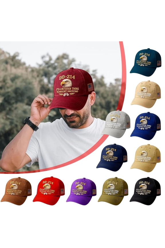 under $5 12Pcs Veterans Baseball Cap, Military Service Baseball Cap, Veterans Hat Patriotic Cap, Men's Military Branch Hat, Army Navy Air Force Cap, Retired Soldier Gift Apparel