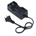 thumbnail image 1 of MORESEC under $5 18650 Battery Charger USAC 110V 220V Dual Slot Smart Charger for 18650 3.7V Li-ion Rechargeable Batteries with US Plug, LED Charge Indicator and Auto-Shutoff Protection, 1 of 3