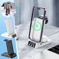 thumbnail image 1 of MORESEC under $5 2Pcs 3 In 1 Wireless Charger, 3 in 1 Wireless Charging Station, Fast Charger Dock for Phone, Alarm Clock Night Light Charger, Desktop Charging Stand Organizer, 1 of 9