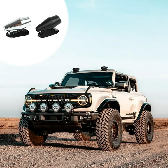 MORESEC under $5 2Pcs Car Animal Repellent, Car Animal Repellent Self Driving Tourist Deer Whistle, ABS Ultrasound Deer Repellent Disassembly Car Collision Alarm, Vehicle Protection Device