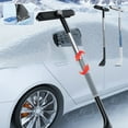 thumbnail image 1 of MORESEC under $5 2Pcs Car Snow Shovel, Multi-Function Retractable Aluminum Alloy Snow Shovel, Ice Scraper & Defrost Tool, 360° Rotating Head & Extendable Handle for SUVs & Trucks, Compact for Storage, 1 of 9