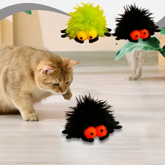 MORESEC under $5 2Pcs Catnip Spider Toy, Soft Catnip Infused Spider Toy for Cats, Interactive Play & Relaxation, Durable Fabric with Catnip, Entertaining Pet Toy, Catnip Spider Toy, Cat Toy