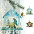 thumbnail image 1 of MORESEC under $5 2Pcs Nativity Ornament,Christmas Nativity Scene Pendant, Religious Holiday Tree Decoration, Handcrafted Figurine for Festive Home Decor, Spiritual Gift, 1 of 9